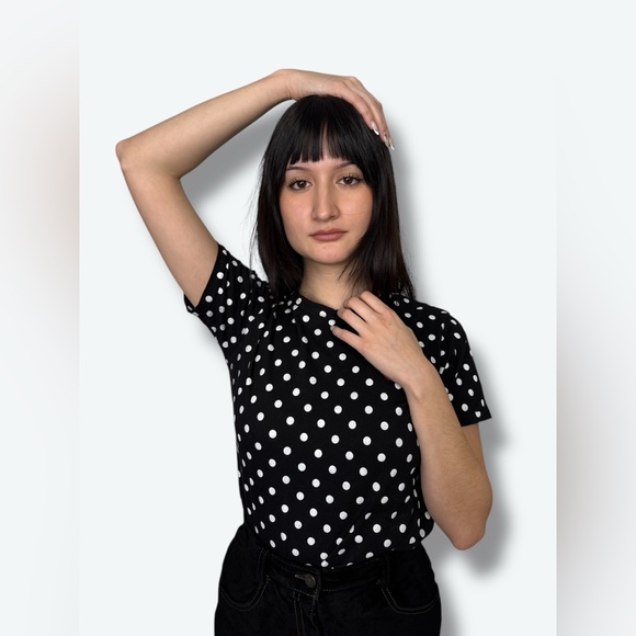 Comme de Garçon Polka Dot Short Sleeve Top - Picture 1 of 6
